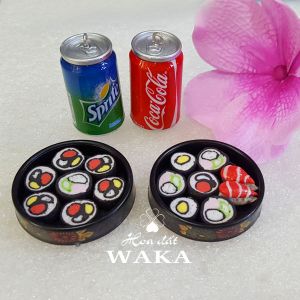 Sushi Nhật Khay Tròn Mini Food H191001